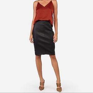 Express Vegan Leather Pencil Skirt Size: 6